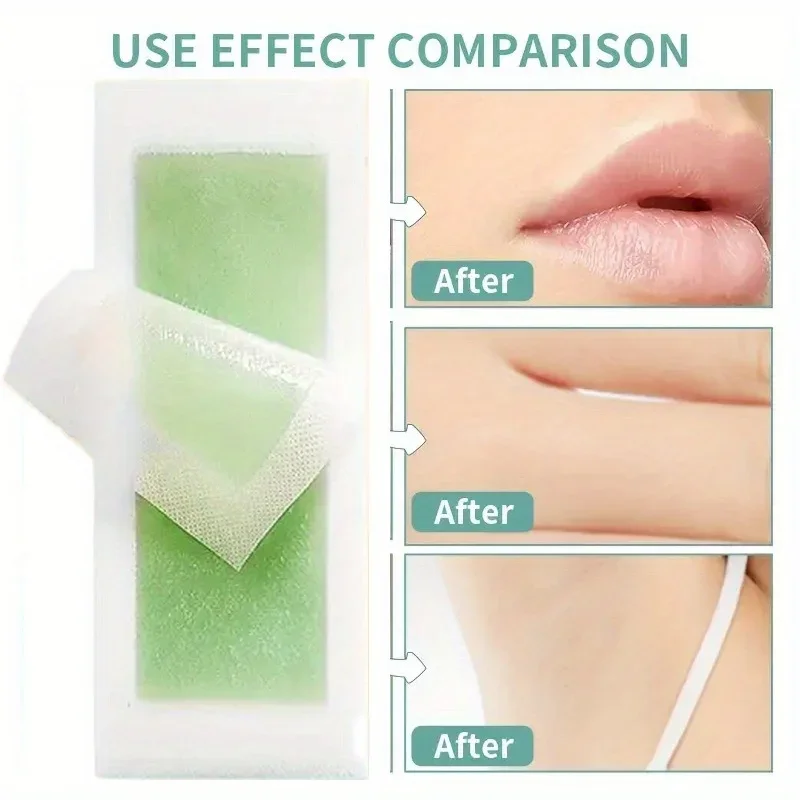 10/20/30/50 Pcs Depilatory Wax Strips For Hair Removal Face Neck Arm Leg Body