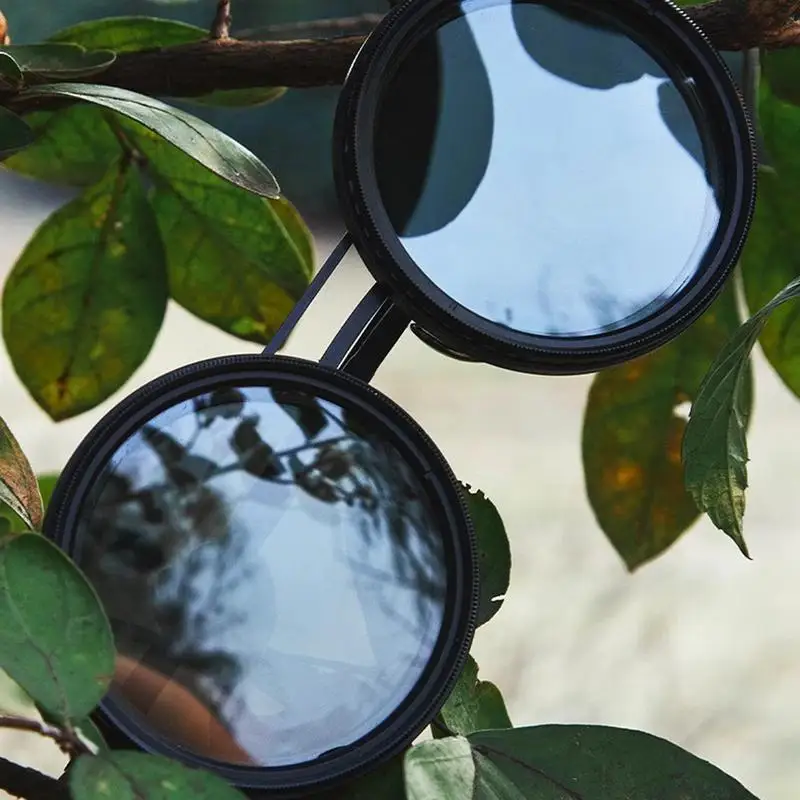 Polarized Glasses ND Filter Women Men Trendy Eyewear 1-9 Gears Adjustable Sunglasses Designer Glasses Handcrafted Retro