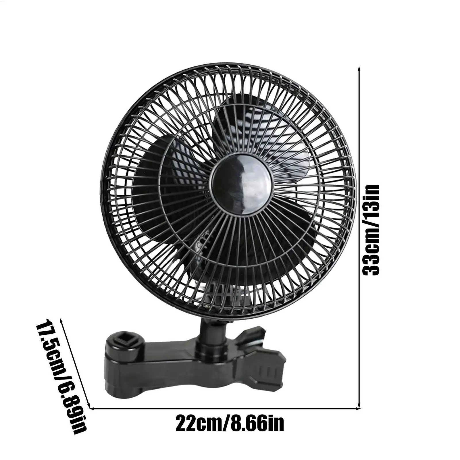 EU Plug Grow Tent Clip Fan with Oscillating Feature Quiet 2 Speed Powerful Air Circulator for Hydroponics Greenhouse Kitchen RV