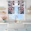 2 Panels Stained Glass Peach Blossom Curtains, Versatile Design Suitable for Any Style, Creating a Peaceful Living Space 3