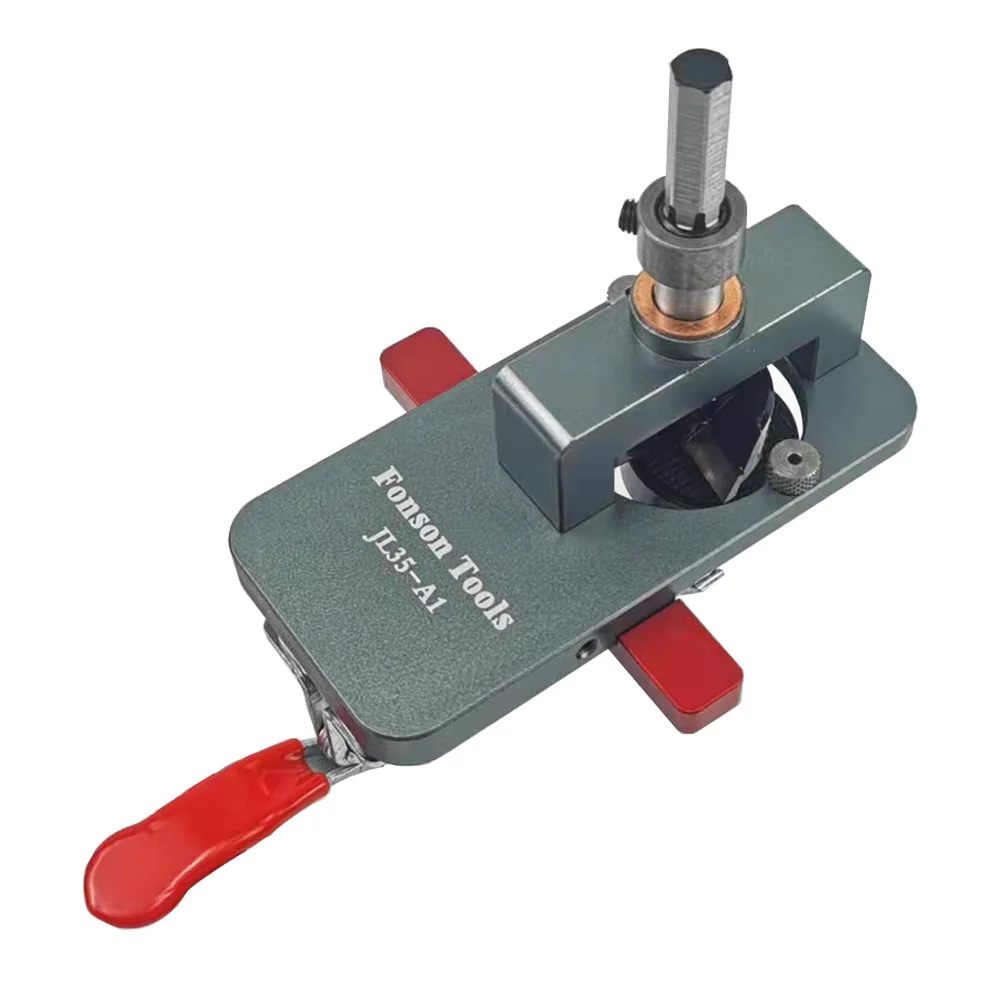 Woodworking Concealed Hinge Jig Drilling Guide Locator And 26mm/35mm Hinge Boring Bit With Fixture for Cabinet Cupboard Door