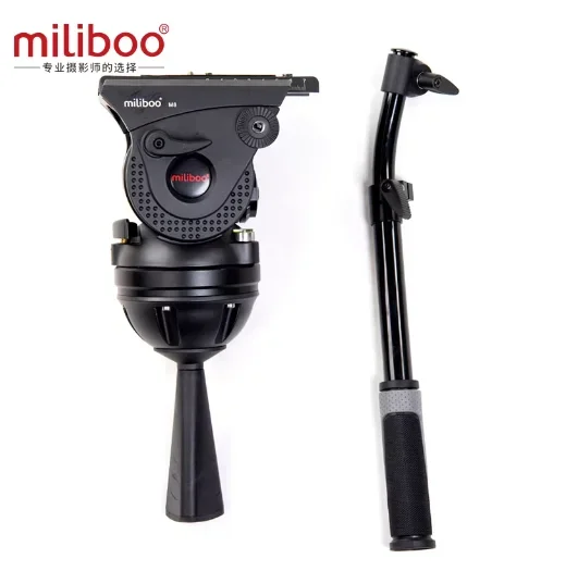 Miliboo M8 Professional Broadcast Movie Video Fluid Heads Load 15KG Heavy Duty Tripod Camera Stand with 100mm Bowl