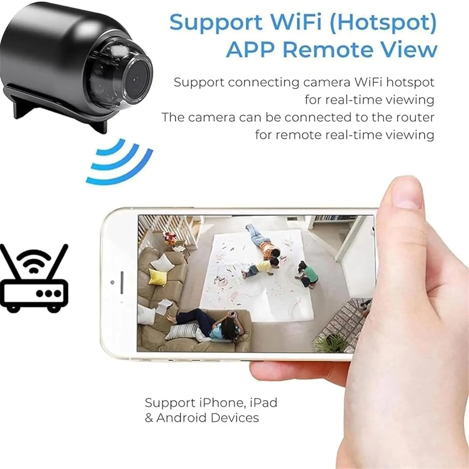 Wifi Mini Camera 1080P Clear Night Vision Wireless Camera X5 Portable Motion Detection Surveillance Home Video Security Cameras 5
