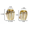 Golden Cactus Vase Desktop Decoration Vase Dry Flower Insertion Home Decoration 6