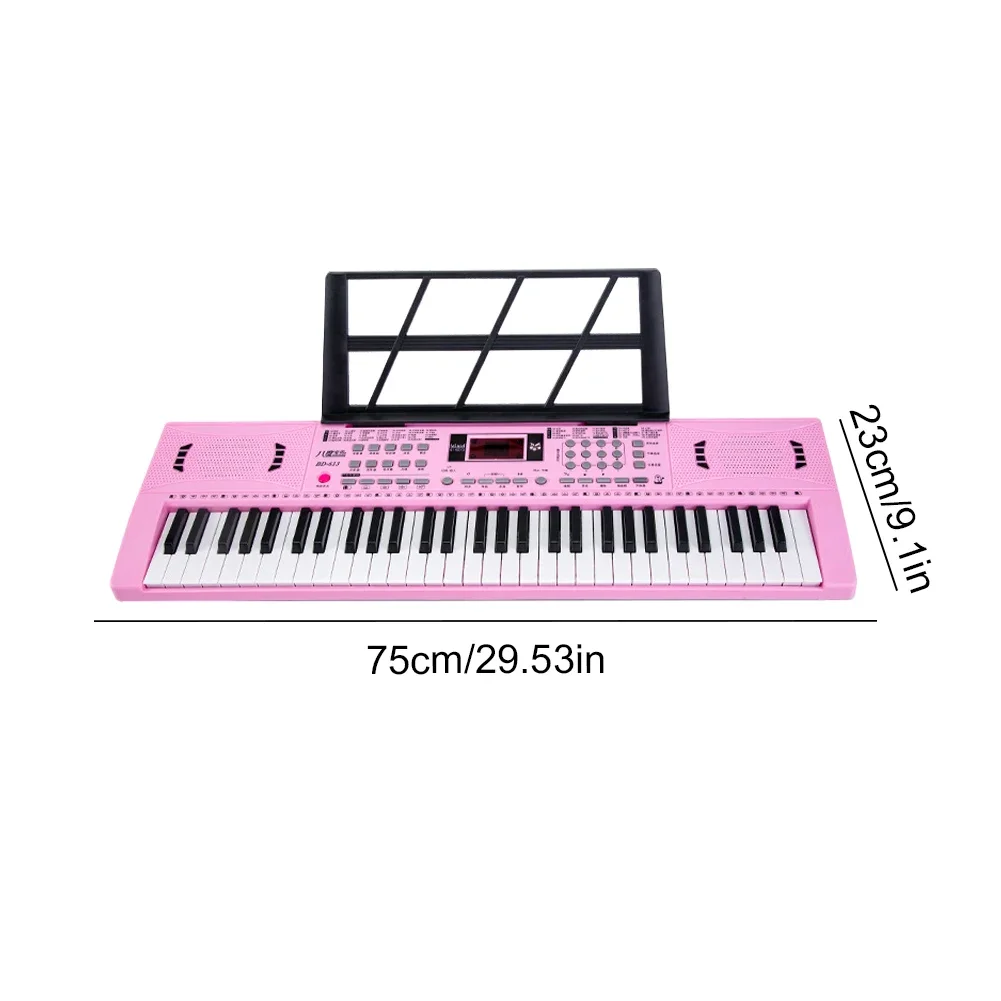 61 Key Electronic Keyboard Piano Keyboard Stand Musical Mini Piano Portable Music for Beginners Kids Adults electronic musical instrument midi control keyboard