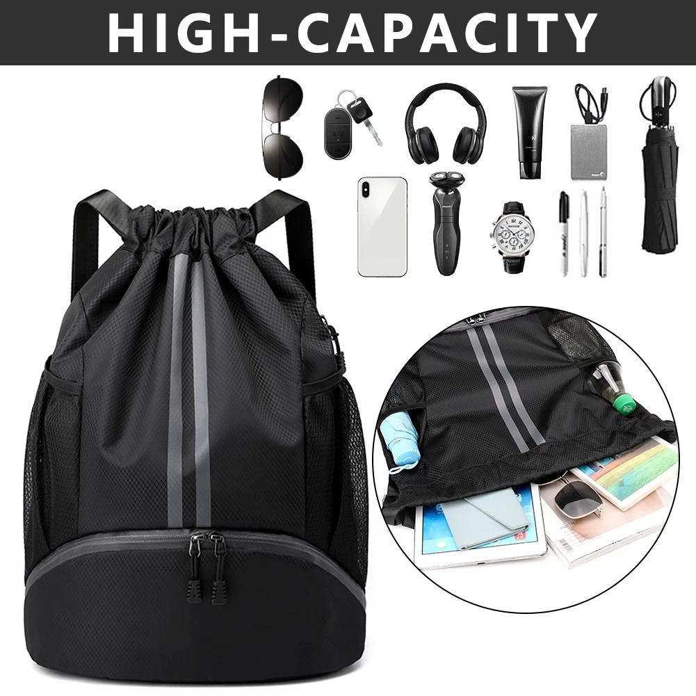 Waterproof Large Outdoor Unisex Drawstring Sports/Gym Bag