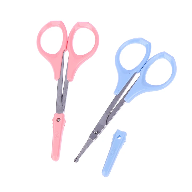 3 Sizes Eyebrow Scissor Stainless Steel Curved Nails Dead Skin Nose Hair Remover Clip Trimmer Pedicure Makeup Tool