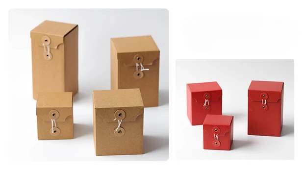 10pcs Red DIY Candle Gift Boxes, Empty Kraft Paper Packaging for Scented Candles, Weddi... - SKU CGB01043 - UGI Packaging