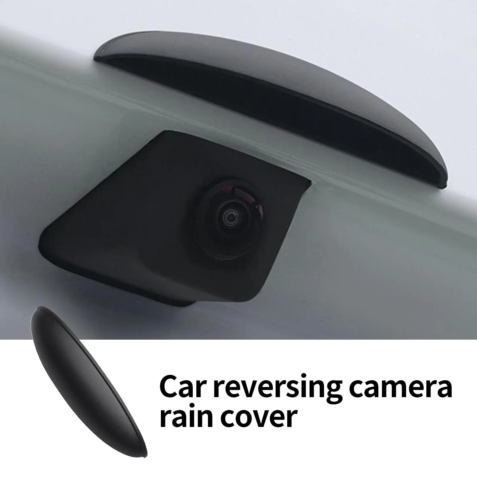 Nuova telecamera per retromarcia per auto Copertura per paralume antipioggia in silicone Copertura per scudo antipioggia per telecamera posteriore per auto Accessori per auto Scudo per telecamera posteriore per auto - Image 2