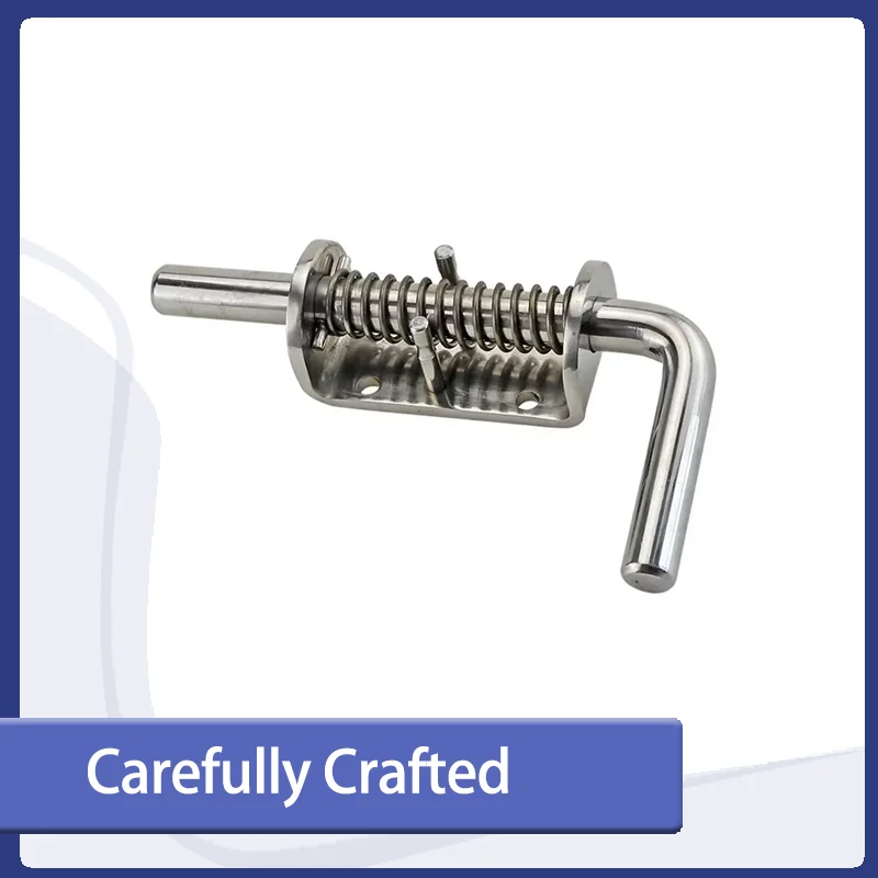Heavy Duty Stainless Steel Spring Lock Rod Door Bolt For Industrial Electrical Cabinet Doors Trailer Garages