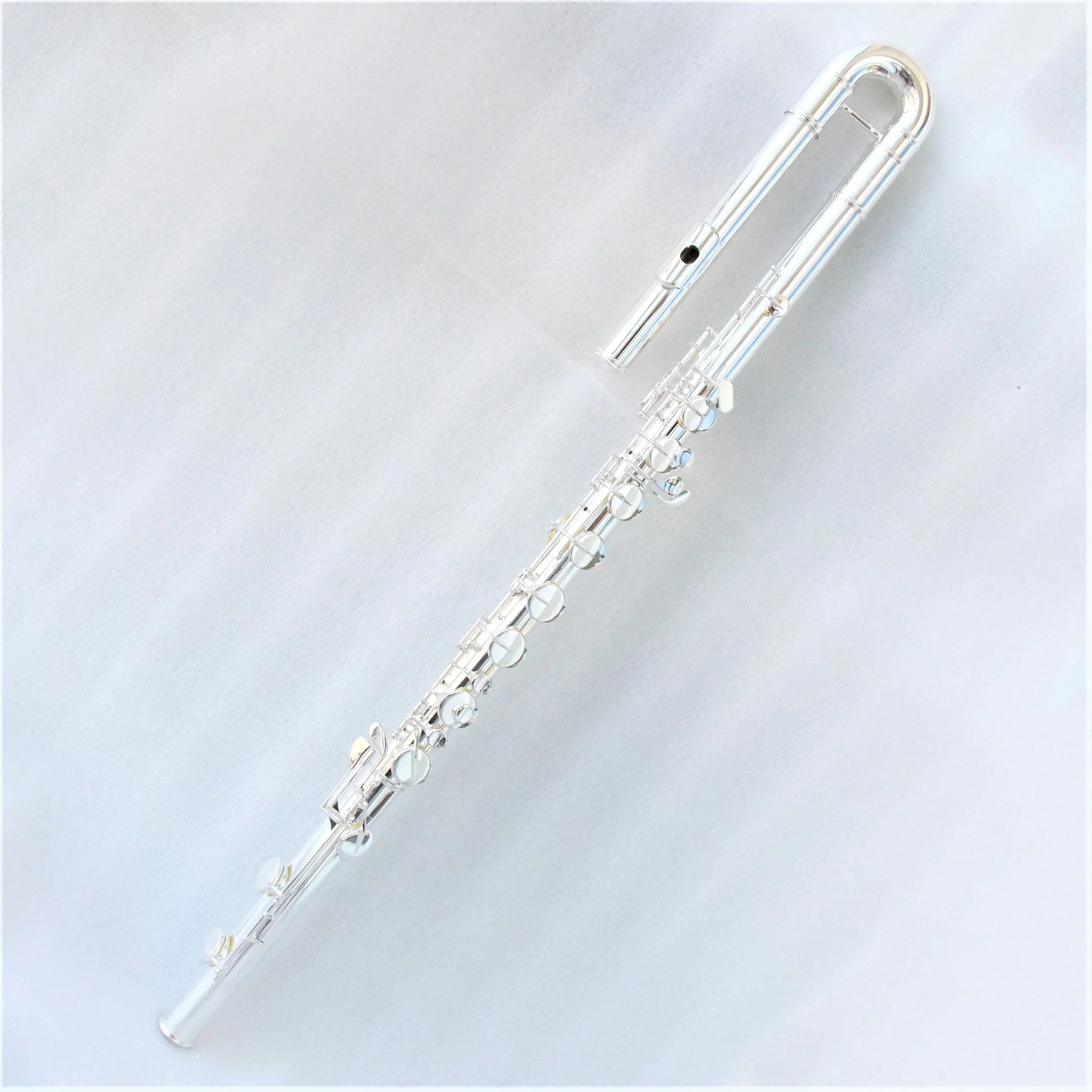 professional bass flute high end best cost performance bass flute silver plated ebony accessories