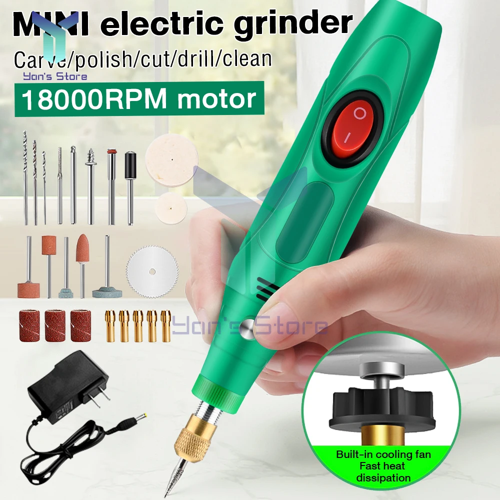 

27/137 in 1 Electric Drill Grinder Engraver Pen Grinder Mini Adjustment Power Tools Grinding Machine Accessories 100-240V 13W