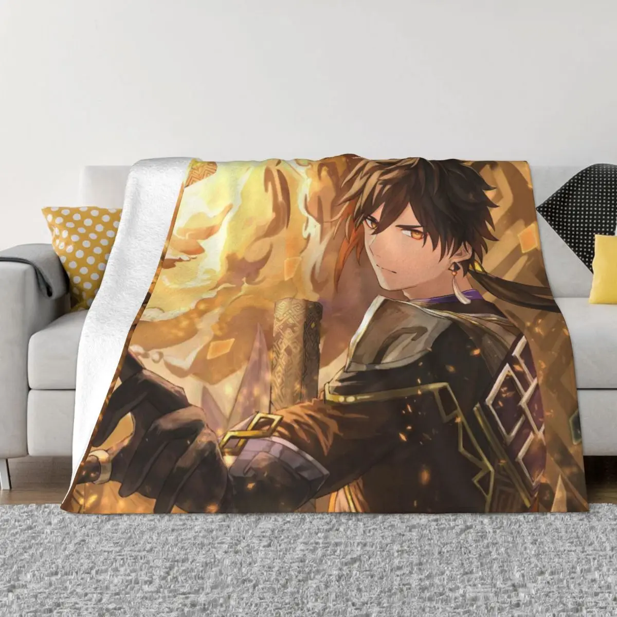 

Childe Genshin Impact Blanket Winter Warmth Hypoallergenic Throw Blankets for Durable Long-Lasting Home Decor Blankets