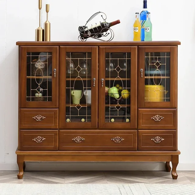 ตู้ครัวสีขาวทันสมัยพร้อมมือจับครบชุด ตู้เก็บของสไตล์นอร์ดิก ตู้เก็บของในครัว ตู้เก็บของอเนกประสงค์ เฟอร์นิเจอร์ 3