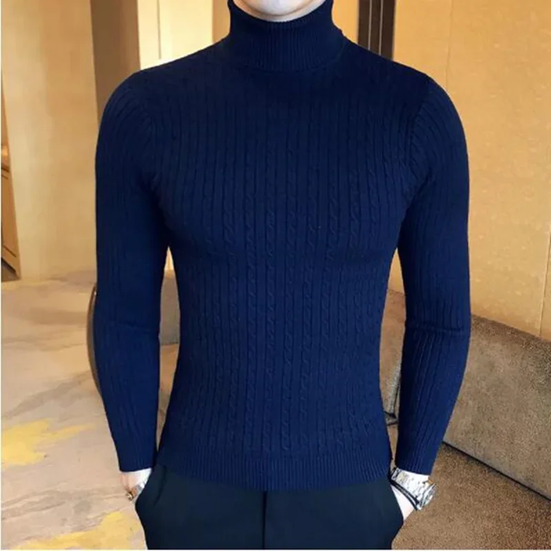 2024 Korean Slim Solid Color Turtleneck Sweater Mens Winter Long Sleeve Warm Knit Sweater Classic Solid Casual Bottoming Shirt women turtleneck sweater slim fit mockneck knitted pullover long sleeve bottoming sweater lightweight casual top winter clothes