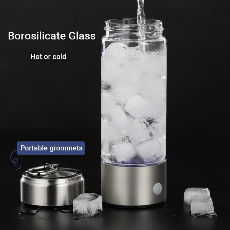 Advanced Hydrogen Water Bottle , Portable Rechargeable Water Ionizer Machine With SPE Technology, For Home,Office&Travel Durable