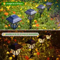 1-10Pack lumières de cour solaires lumières de pelouse lumineuses lumières de voie solaire Led imperméables extérieures lumières de chemin de paysage 5