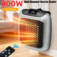 Chauffage électrique Portable, prise murale, petit radiateur avec Thermostat réglable, minuterie Programmable de 12 heures, arrêt automatique ﻿ 1