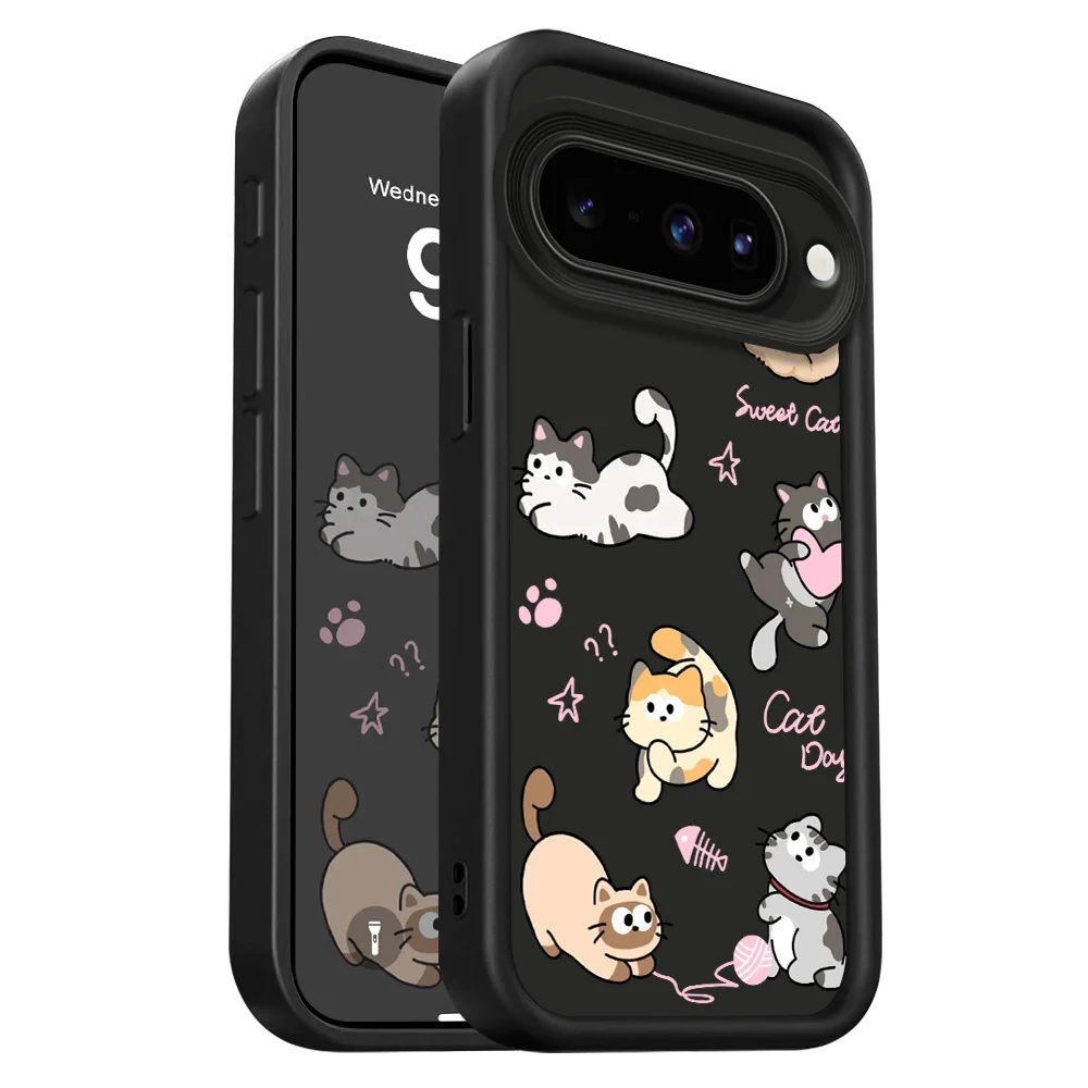 Playful Cat Staircase Soft Phone Case Cover