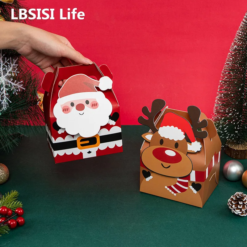 

LBSISI Life-Санта-Клаус Подарочные коробки конфеты шоколадная нуга игрушка упаковка рождественское Новогоднее событие и Вечеринка Дети пользу 12 шт.