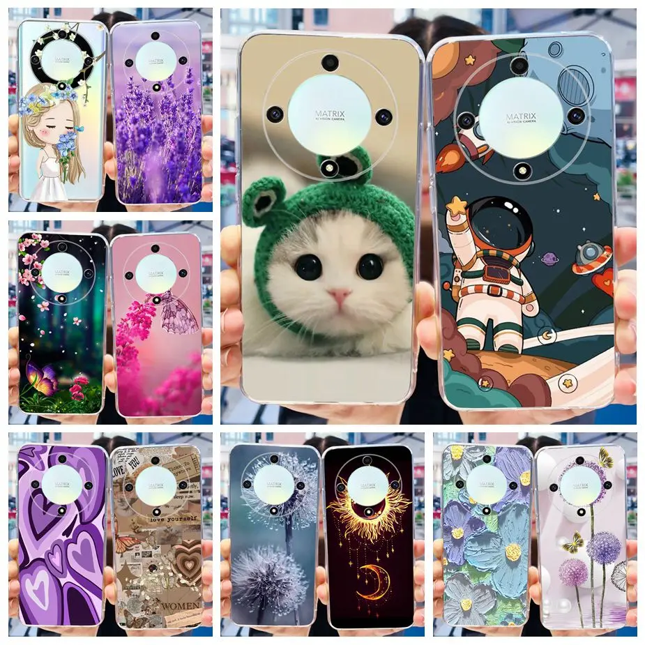 Per Honor Magic 6 Lite Case Honor X9B Cute Fashion Painted Cover Custodia In Silicone Trasparente Per Honor Magic6 Lite Honorx9B Bumper