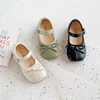 Kids Shoes Spring For Baby Girls Bow Princess Shoes Children Fashion Party Korean Style Cute Green Toddler Flats Single Shoes 3