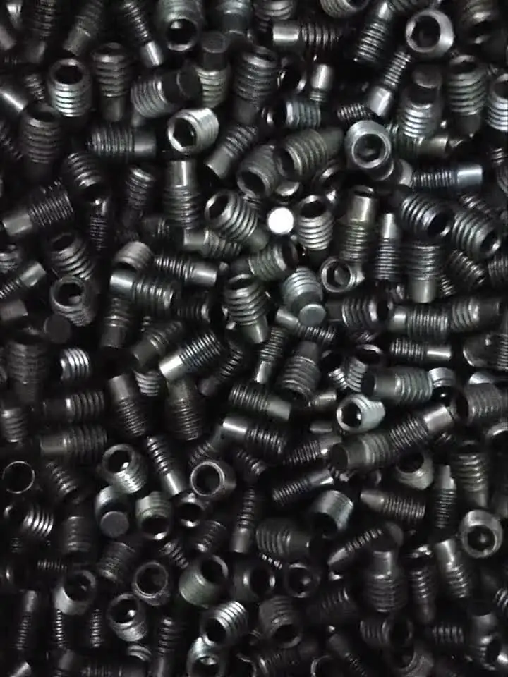 M3 M4 M5 M6 M8 M10 M12 Acciaio Di Grado 12.9 Ve A Brugola Esagonale A Esagono Incassato Con Punta Per Cani Bullone Con Estremà Convessa DIN915 - Foto 8