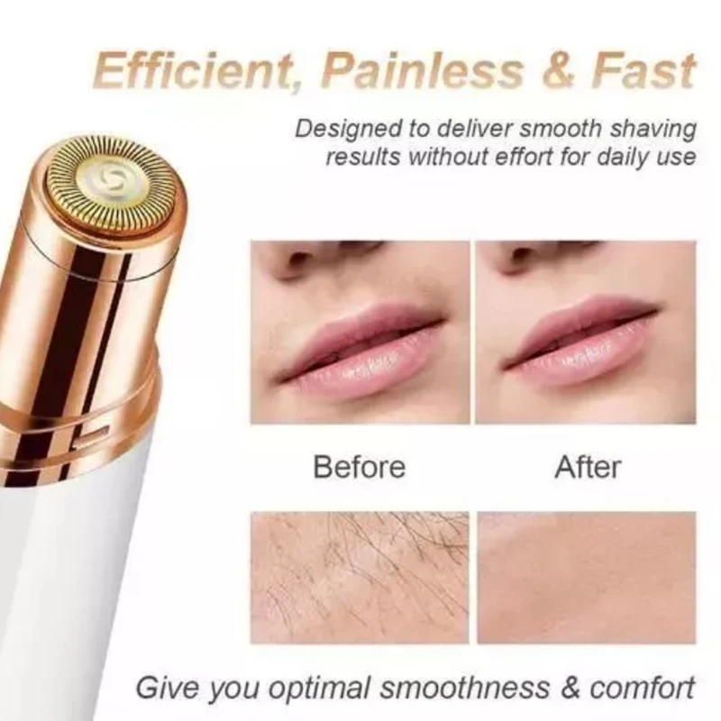 White ABS Automatic Eyebrow Trimmer Shaver for Women
