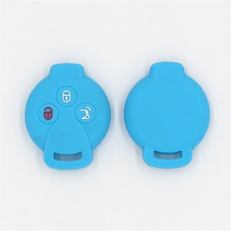 Silicone Car Key Case Cover for Benz Smart Fortwo Forfour 2009