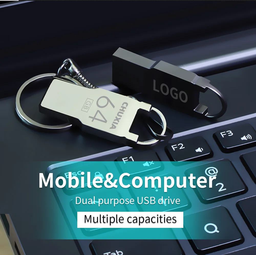 USB Flash Drive 2.0 High Speed Pen Drive 16GB 32GB 64GB 128G Pendrive Metal U Disk Packaging 10PCS/LOT Free