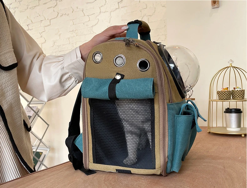 Title 13, Portable Pet Carriers Breathable Mesh Dog Backp...
