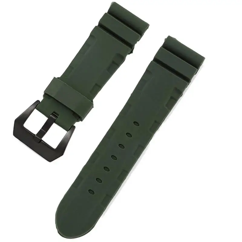 

HAODEE Rubber Strap For Panerai 441 111 Strap Men's Waterproof Silicone Bracelet Watch Accessories 22mm 24mm