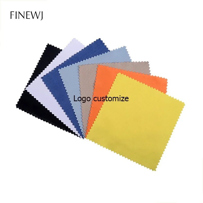 500X Qualità Pulizia Gioielli Panno Di Lucidatura Ottone Lucidatrice Per Platinum Silver Gold Cleaner Free Logo Personalizzato Stampato 8X8 Cm