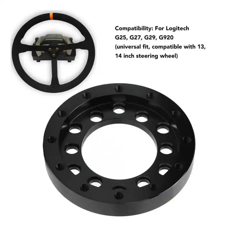 CNSPEED 73mm Steering Wheel Adapter Plate For Logitech G25 G27 Fit to 13  14 Steering Wheels PCD Racing Car Game Modification - AliExpress