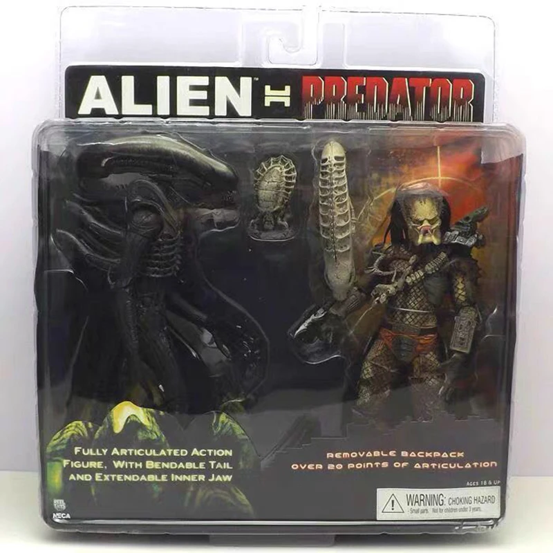 Neca Alien Vs Predator Action Figure In Pvc Esclusivo Confezione Da 2 20Cm