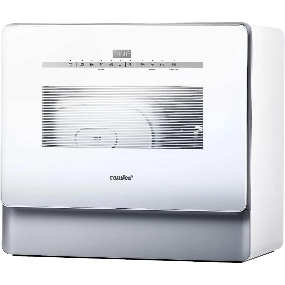 

COMFEE' Portable Dishwasher, Countertop Dishwasher , Mini Dishwasher with More Space Inside, 6 Programs, Auto-Open Drying