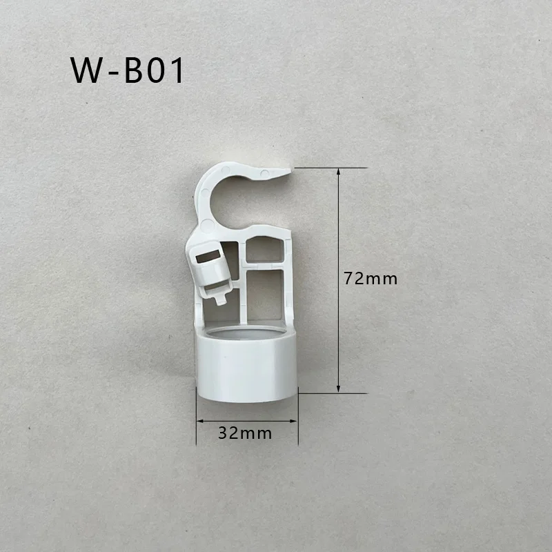 Toilet Water Tank Inlet Valve Plastic Clip Seat Toilet Water Injection Valve White Snap Fitting