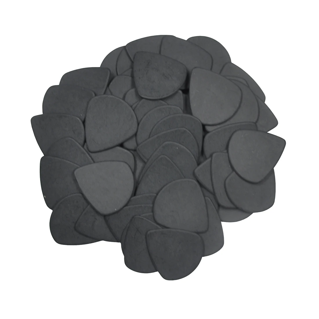 100Pcs Delrin Precision Jazz Picks Heavy Sharp Plectrums Matte Black