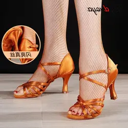 Hot Selling Women's Tango/Ballroom/Latin Dance Dancing Shoes Heeled Salsa Professional Dancing Shoes For Girls Ladies 5.5/7.5cm