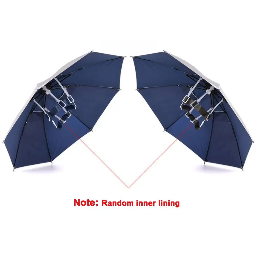 Camping Lightweight Handsfree Waterproof Sunshade UV Protection Foldable Umbrella Cap Umbrellas Fishing Caps Sun Hat