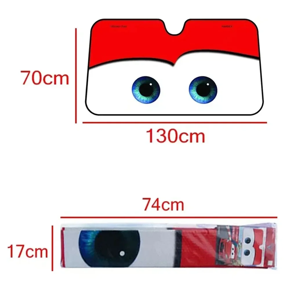 Car Front Seat Heat Dissipation Sunshade Interesting Eyes Windshield Sunshade Car Window Cover Sun Shade Cute Auto Accessories