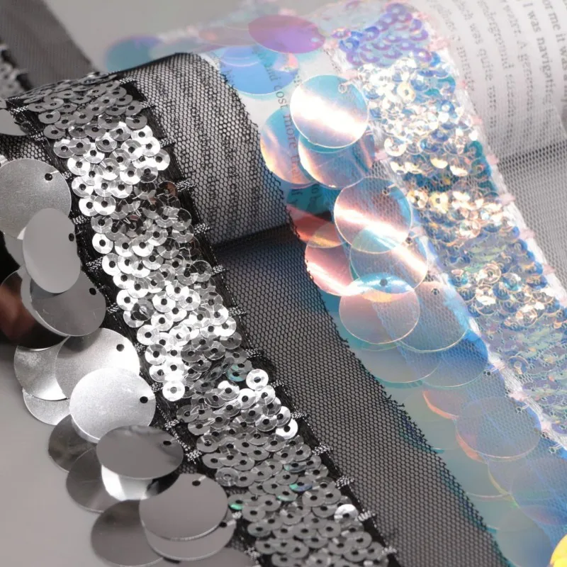 술과 레이스와 할인 4 색 빛나는 장식 조각 DIY 모델 활주로 의상 핸드백 모자 드레스 스커트 트림 장식