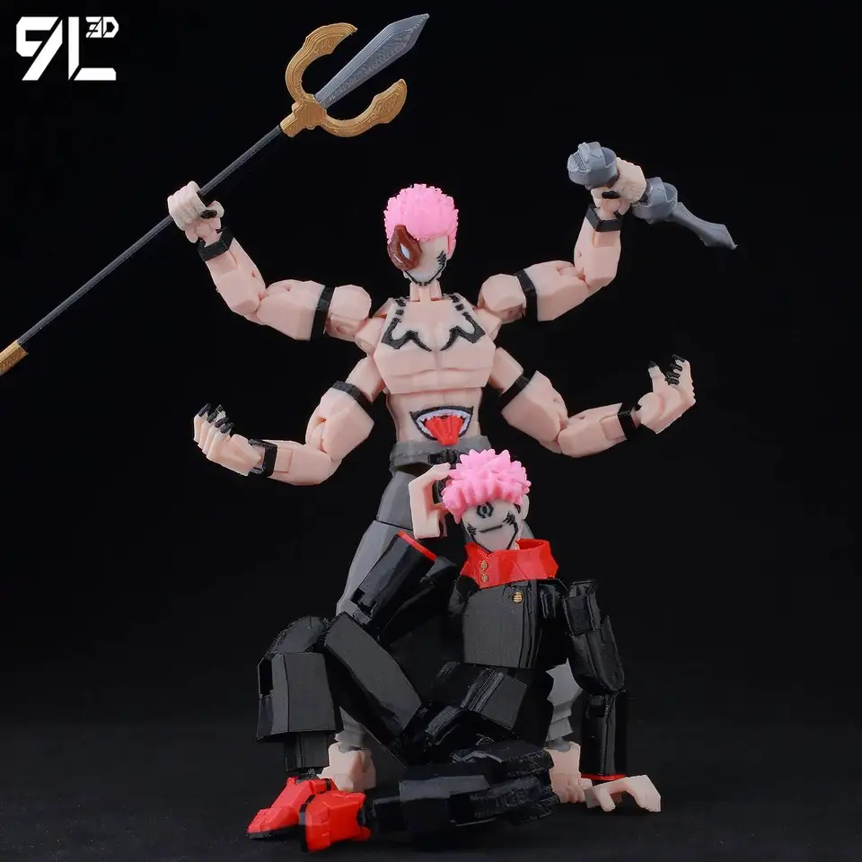 9L3D Lucky13 Sukuna Jujutsu Fushiguro Toji Gojo Satoru Action Figure Dummy13 T13 Multi-Jointed Collectible Toys Titan13_voghion.com