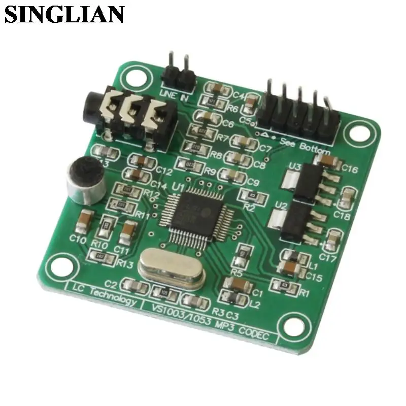 

VS1053 Module VS1053 MP3 Module Development Board (on-board Recording Function)