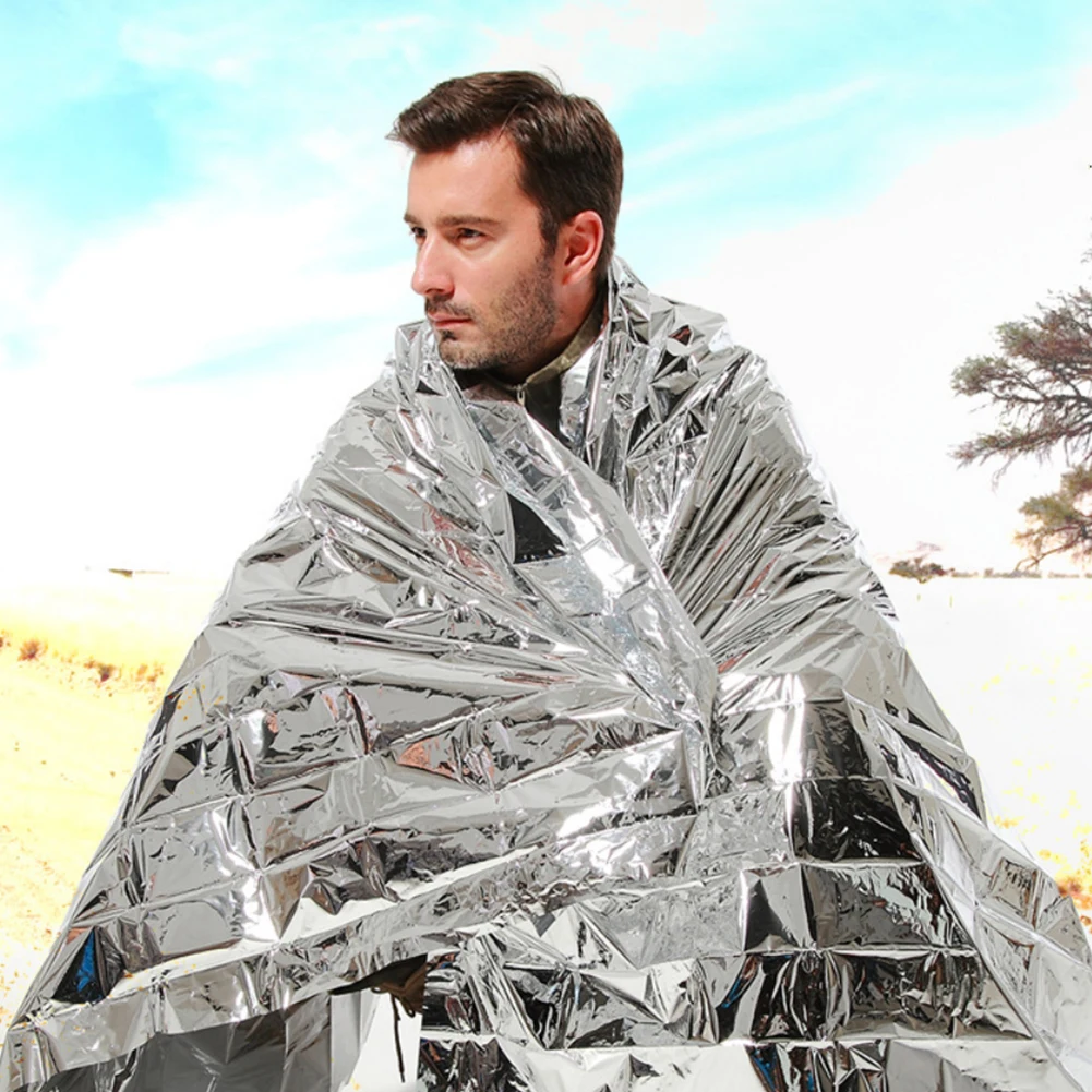 Outdoor Waterproof Emergency Blanket Sleeping Bag Foil Thermal Space First Aid