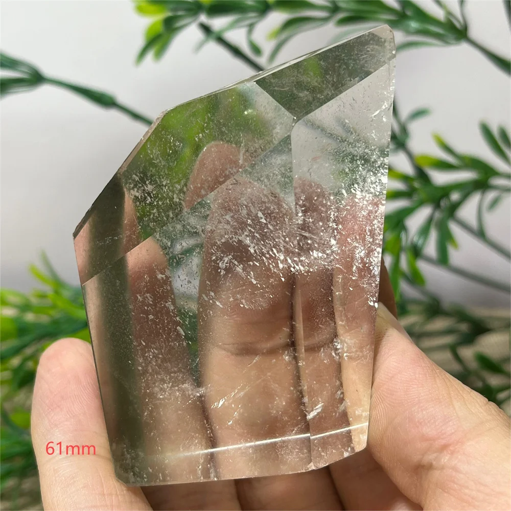 Crystal Natural Garden Black Hair Palm Quartz Free Form Stone Reiki Healing Mineral Specimen Home Stone Decoration Gift Energy 3