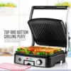 Electric Panini Press Sandwich Maker, 1500W Indoor Grill with Non-Stick Coated Plates, Temperature Control & Removable Drip Tray 5