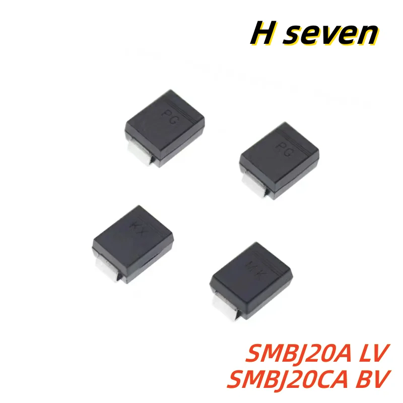 20 Pz Smbj20A Lv Smbj20Ca Bv Smd Tvs Diodo Di Soppressione Transitoria Smb Do-214Aa 20V
