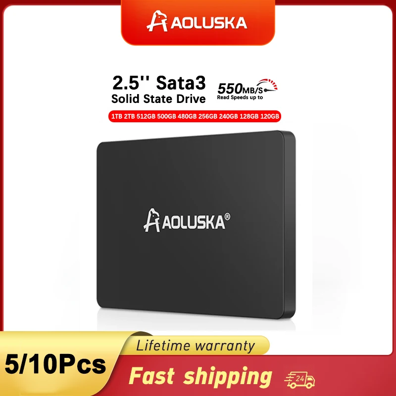 

AOLUSKA SSD 256GB SATA 3 Hard Disk 1TB 2TB 512GB 120GB 128GB Solid State Drive 240GB 480GB 2.5'' HD 500GB For PC Laptop Desktop