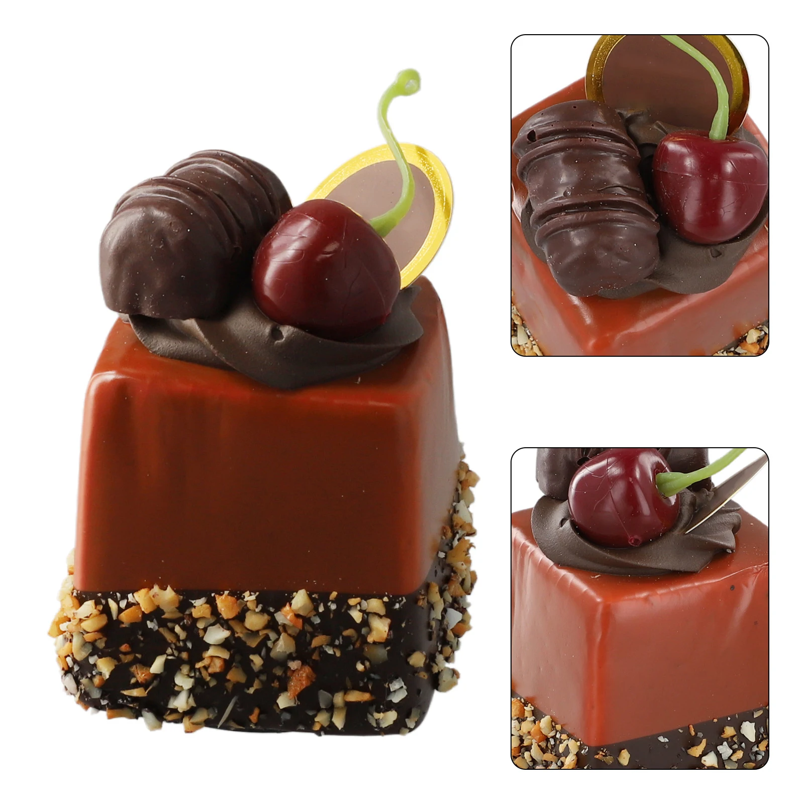 Artificial Fruit Cake Biscuit Fake Food Decoration Photography Pro Food Simulation Cake Model 1PC